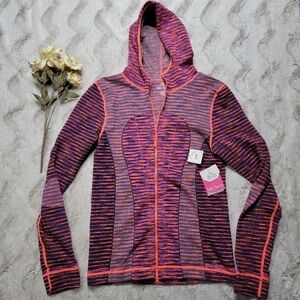 Soho Sport Multicolor Full Zip Activewear Hoodie NWT Size L‎